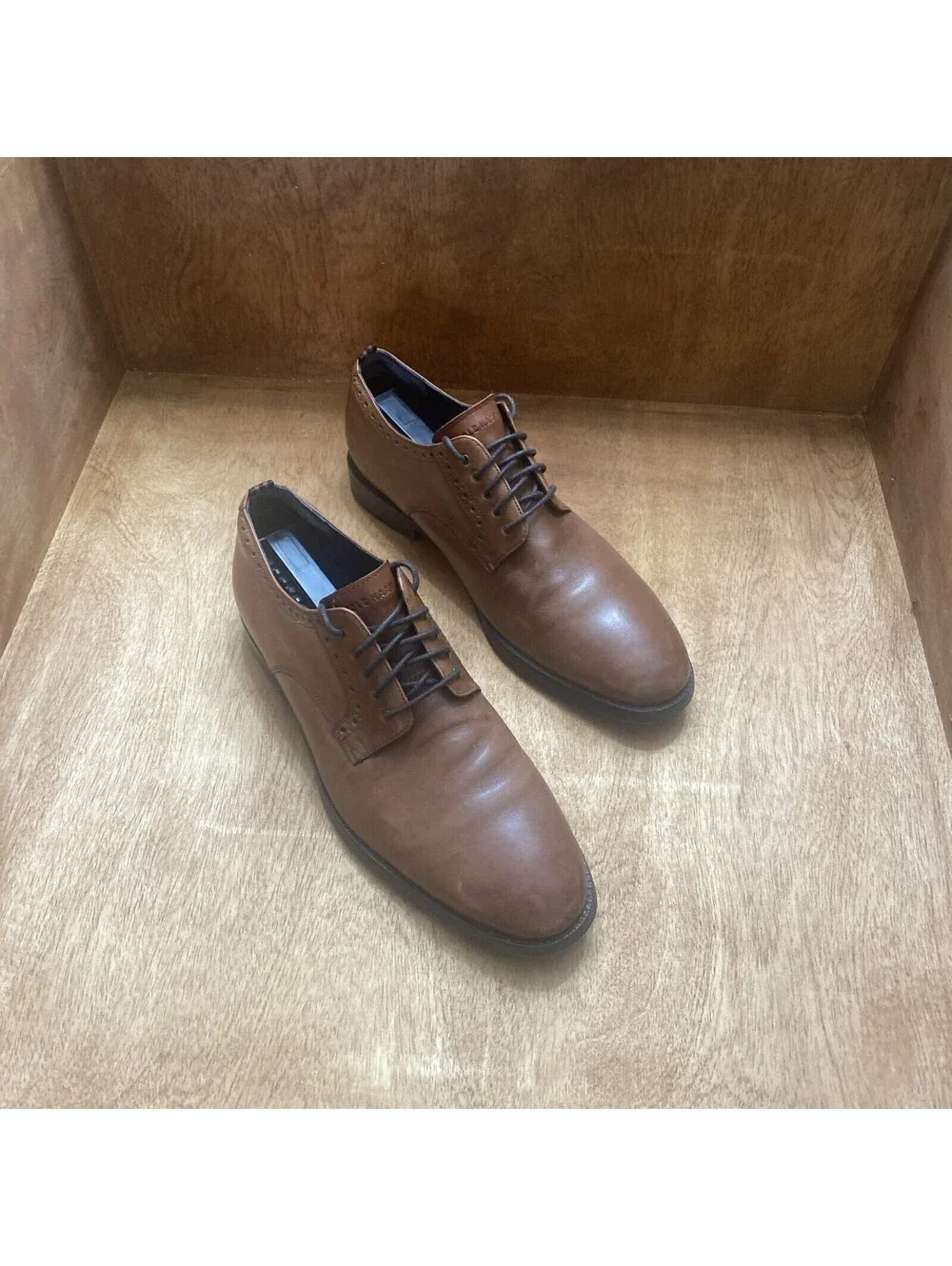 Cole Haan Grand 2.0 Shoes Mens Size 9.5 M Brown Leather C30626 Casual Preppy